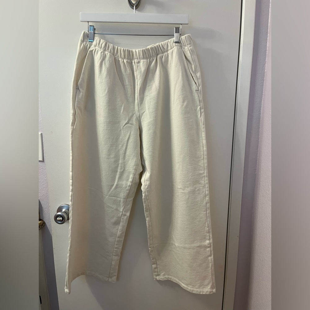 Patagonia White Organic Cotton Jogger Pants – Women’s Large